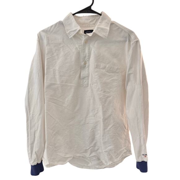 Noah NYC White Pullover Collared Shirt Mens Size Medium - Picture 3 of 7